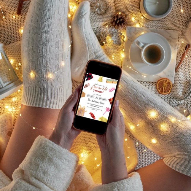 Convite Festa de coisas favoritas - Festa de Feriado do Ex (Criador carregado)