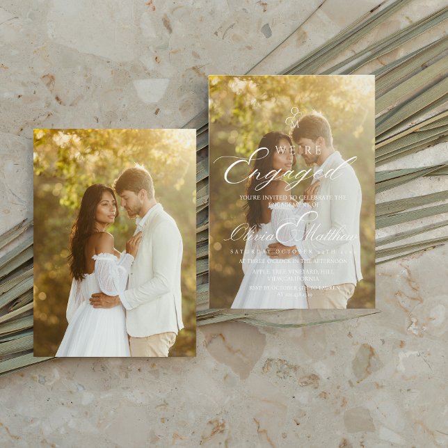 Convite Festa de Compromisso com Foto  (Criador carregado)