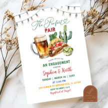 Festa de Compromisso Tacos e Cervejas Par Perfeito