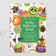 Festa de Cookies e Sweets do Halloween por Aquarel