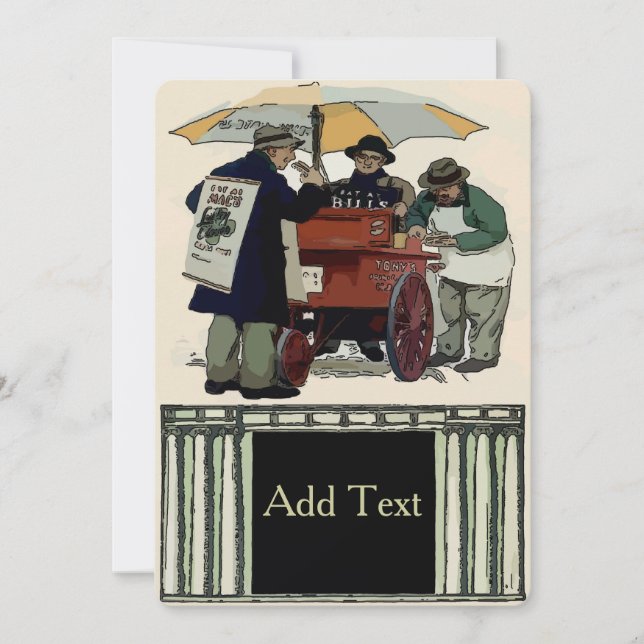 Convite Festa de Cookout da Moda Antiga (Frente)