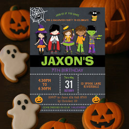 Convite Festa de Costume de Crianças de Aniversário do Dia