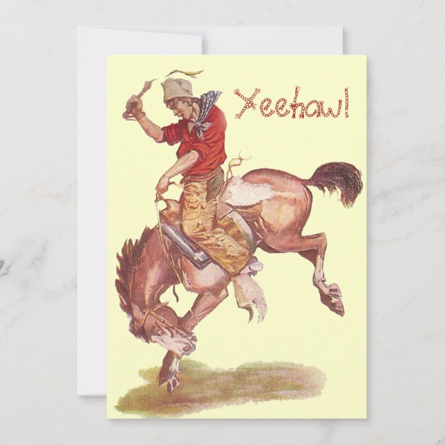 Convite Festa de Cowboy (Frente)