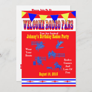 Convite Festa De Cowboy Ou Cowboy Do Rodeo Ocidental