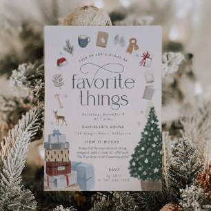 Convite Festa de Cozy Holiday Favorite