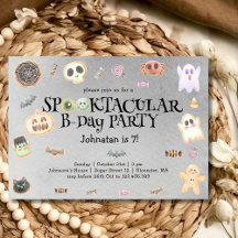 Festa de crianças de aniversário Spooktacular