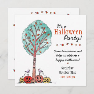 Convite Festa de Crianças do Dia das Bruxas