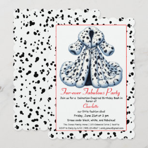Convite Festa de dálmata inspirada em Cruella – Aniversári