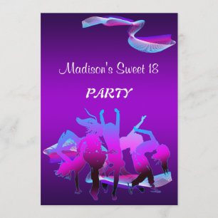 Convite Festa de dança de aniversário