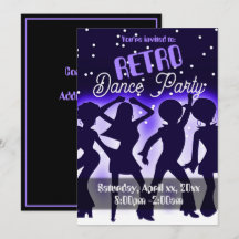 Festa de Dança Retro Roxa