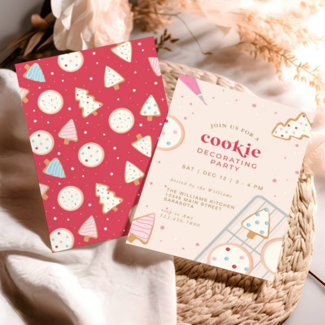 Convite Festa de Decoração de Biscoito de Natal (Criador carregado)