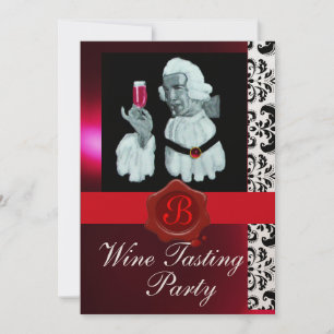 CONVITE FESTA DE DEGUSTAÇÃO DE VINHO SOMMELIER SELADA COM 