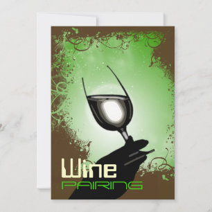 Convite Festa de degustação de vinhos com harmonização ~ e