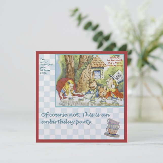 Convite Festa de Desaniversário (Em pé/Frente)