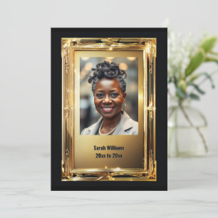 Convite Festa de despedida de foto de aposentadoria de qua