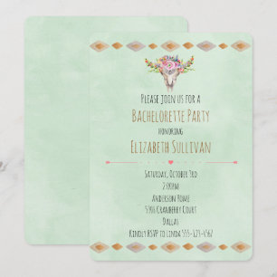 Convite Festa de Despedida de Solteira Floral do Sudoeste 