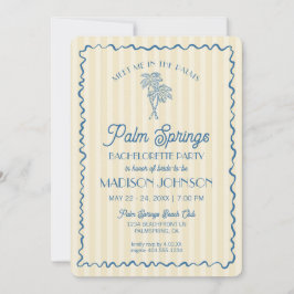 Convite Festa de Despedida de Solteira Pastel no Palm Spri