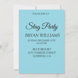 Convite Festa de Despedida de Solteiro Clássica