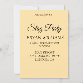 Convite Festa de Despedida de Solteiro Clássica