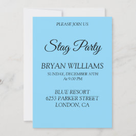 Convite Festa de Despedida de Solteiro Clássica