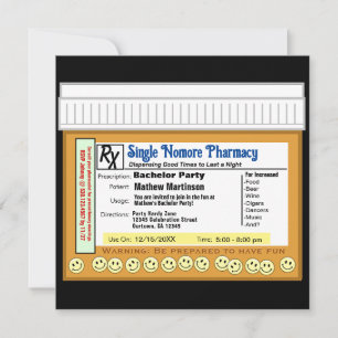 Convite Festa de Despedida de Solteiro RX para Diversão