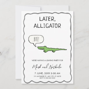 Convite Festa de Despedida do Lagarto Mais Tarde