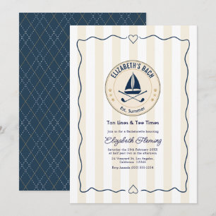 Convite Festa de Despedida no Preppy Golf Beach Club