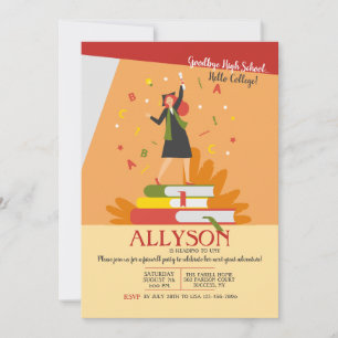 Convite Festa de despedida para a faculdade