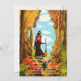 Convite Festa de Dia das Bruxas da Bruxa Escura Spooktacul