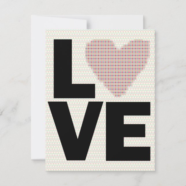 Convite Festa de Dia de os namorados de Amor (Frente)