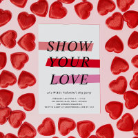 Festa de Dia de os namorados Realça Vermelho e Ros