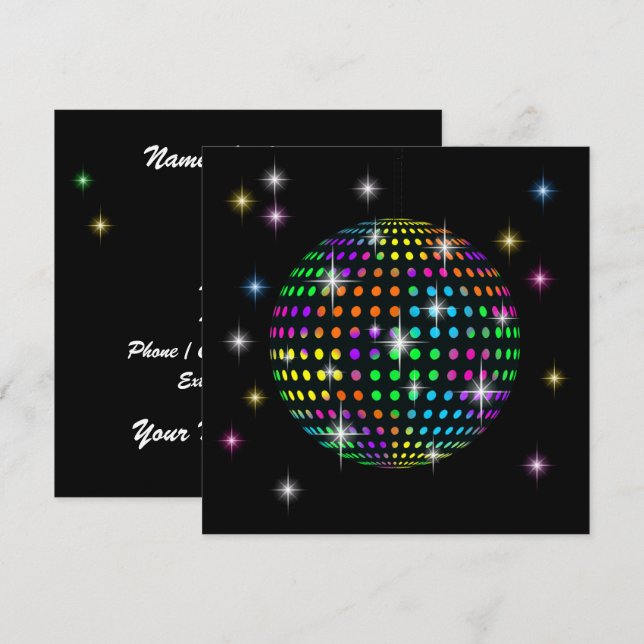 Convite Festa de DISCO (Frente/Verso)