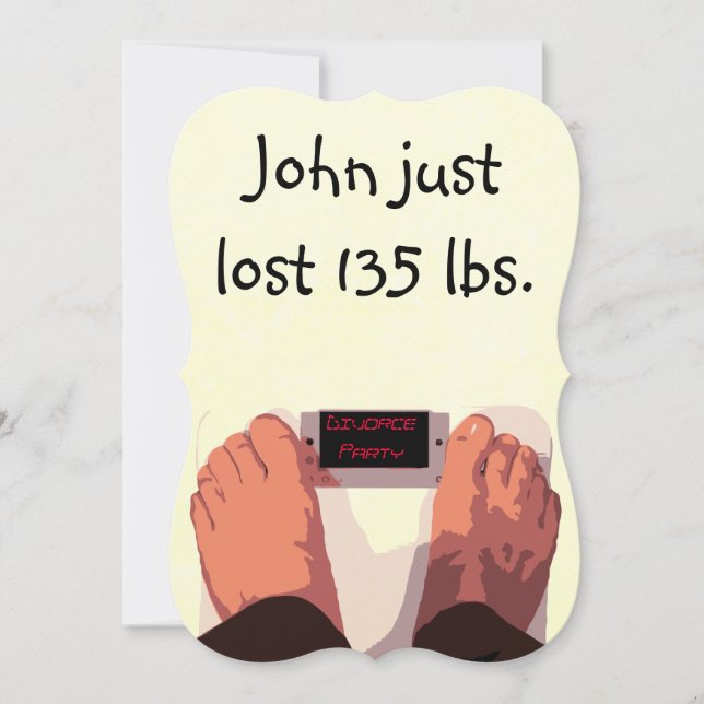 Convite Festa de Divórcio Humoroso (Frente)