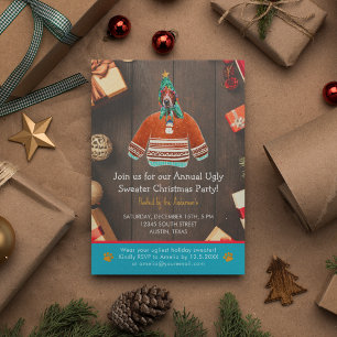 Convite Festa de Doação Feia Feriada de Natal