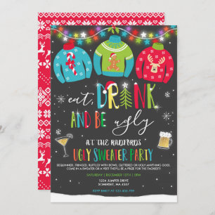 Convite Festa De Doce Feio Convide A Beber E Ser Feia