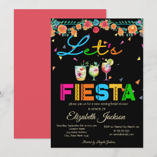 Convite Festa de Drinks Mexicanos Chá de Noiva