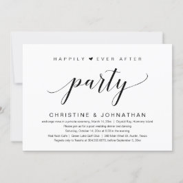 Convite Festa de Elopamento de Casamento Felizes para Semp