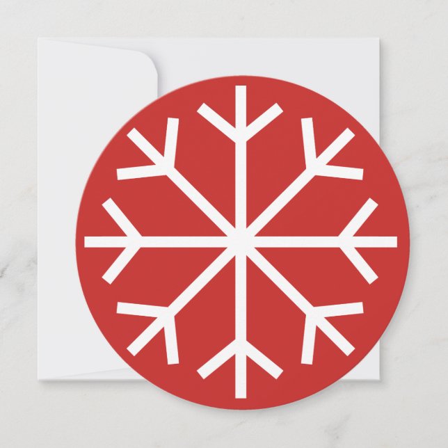 Convite Festa de escritório corporativo de Natal redondo (Frente)