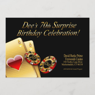 Convite Festa de Estilo de Casino PEÇA-ME PARA COLOCAR NOM