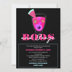 Convite Festa de fantasia de Boos e Bebês assustadora de h