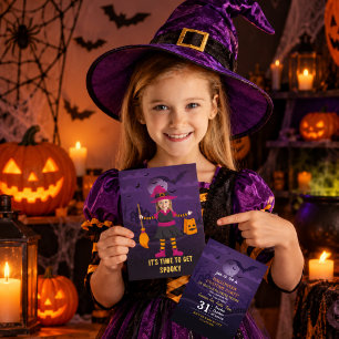 Convite Festa de Fantasia de Halloween com Foto Personaliz