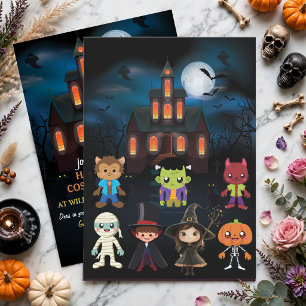 Convite Festa de Fantasia de Halloween Personalizada para