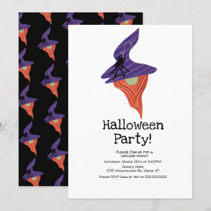 Convite Festa de Fantasias de Halloween Gnome Doodles