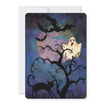 Festa de fantasias de Halloween, Lua e Fantasma