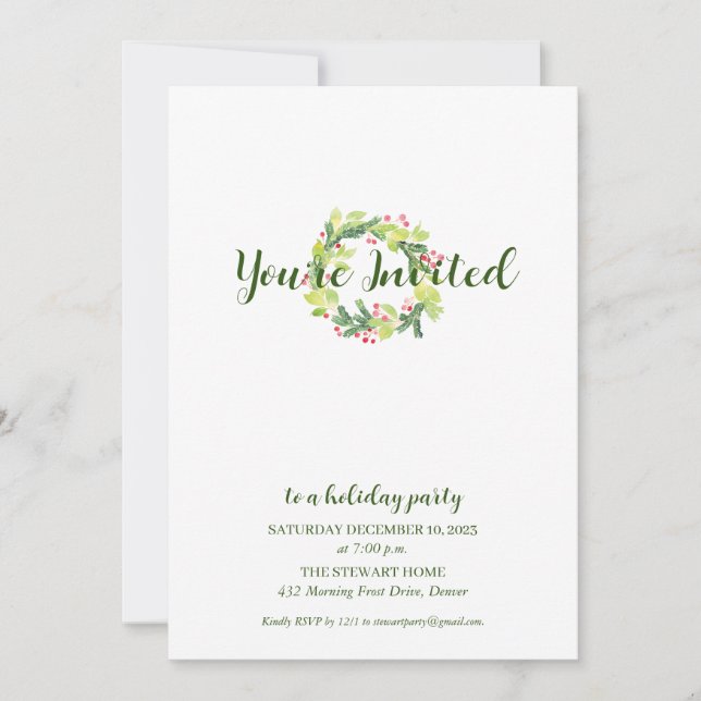 Convite Festa de Feriado de Feriado de Terra de Água (Frente)