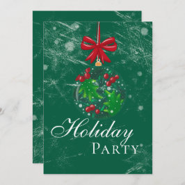 Convite Festa de Feriado do Globo de Neve das Wonderland d