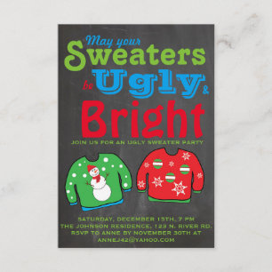 Convite Festa de Feriado Feio.