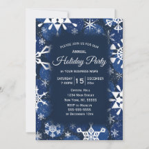 Festa de Férias Corporativas Azul Snowflake