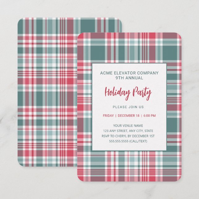 Convite Festa de Férias da Xadrez Moderna (Frente/Verso)