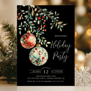 Convite Festa de Férias de Natal Elegante